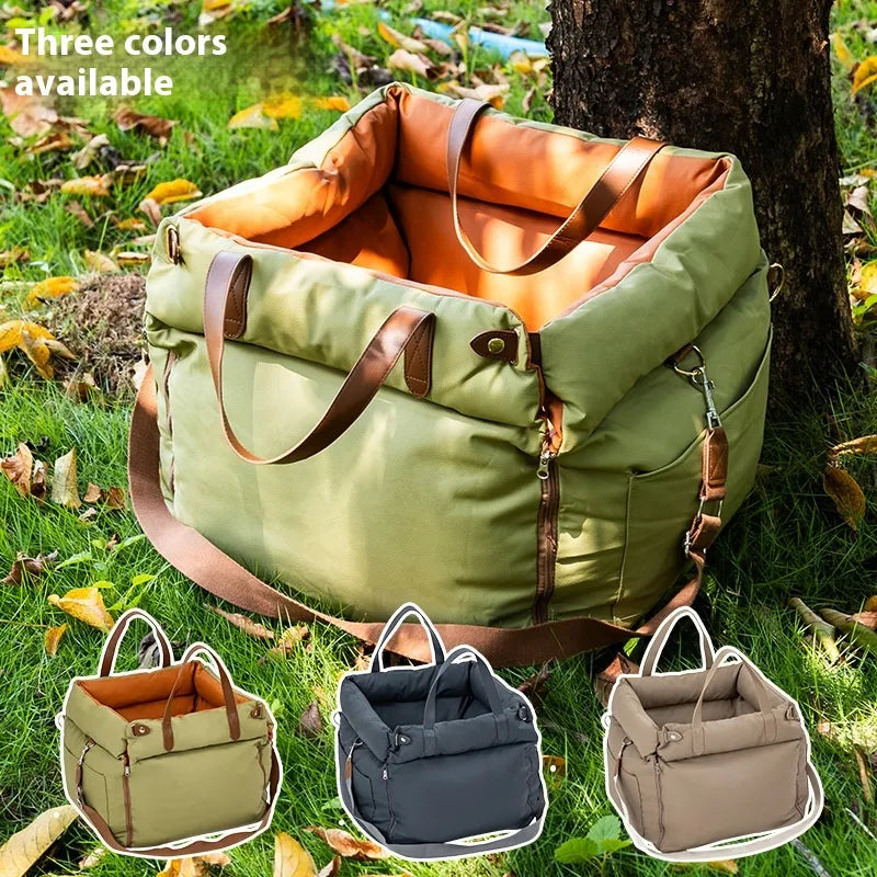 Portable Car Pet Safety Chair – Travel Booster Seat for Cats and Small Dogs