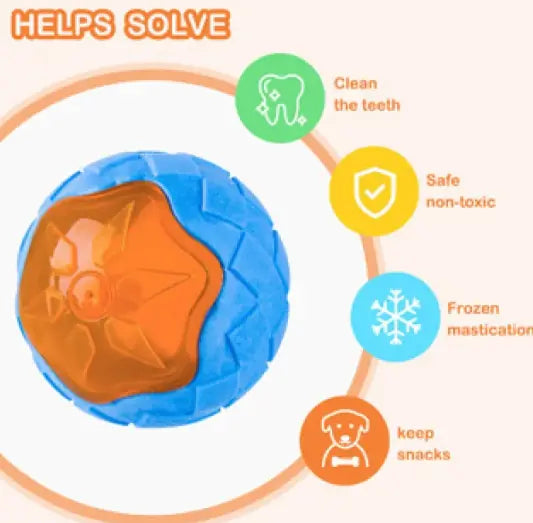 🐾 Explosive Rubber Rugby Sounding Toy Ball – Tough, Fun & Floating!