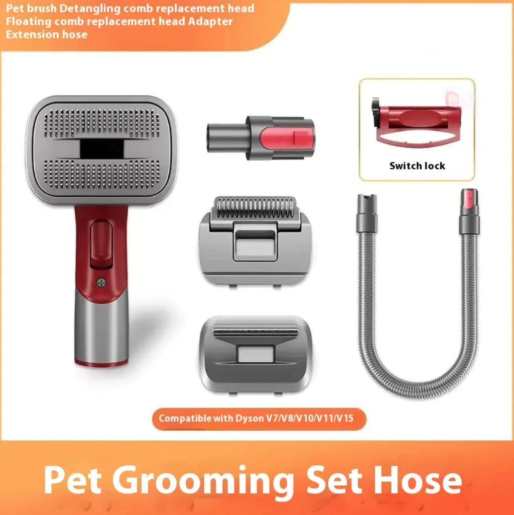 Full Series Pet Shaver Comb Kit with Hair Suction Head – Professional Grooming Set for Dogs & Cats