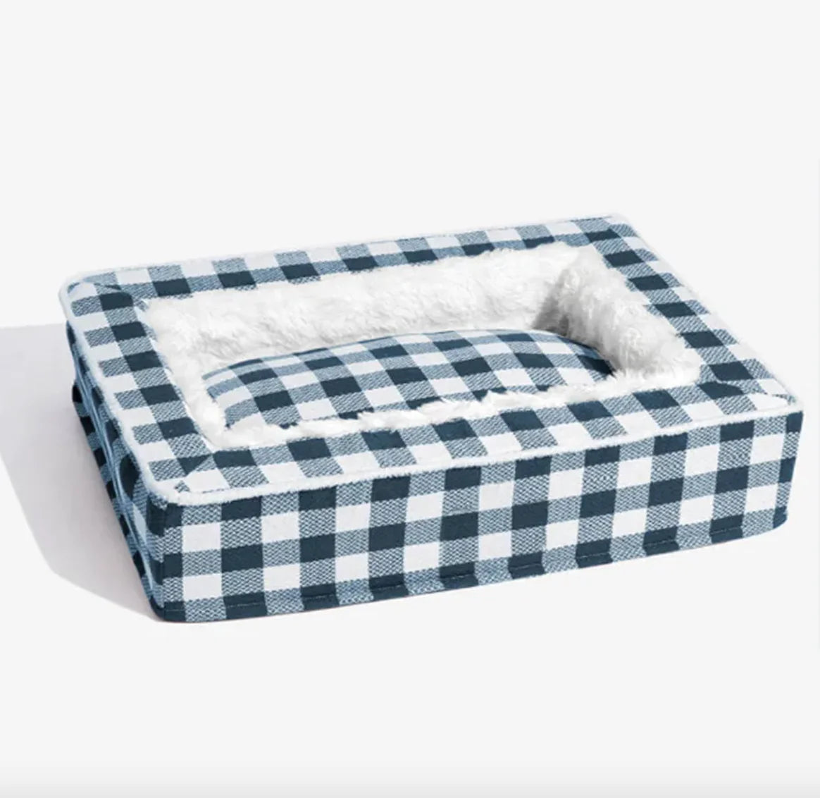 Classic Plaid Pet Bed – Removable & Washable Cozy Cushion for Dogs and Cats