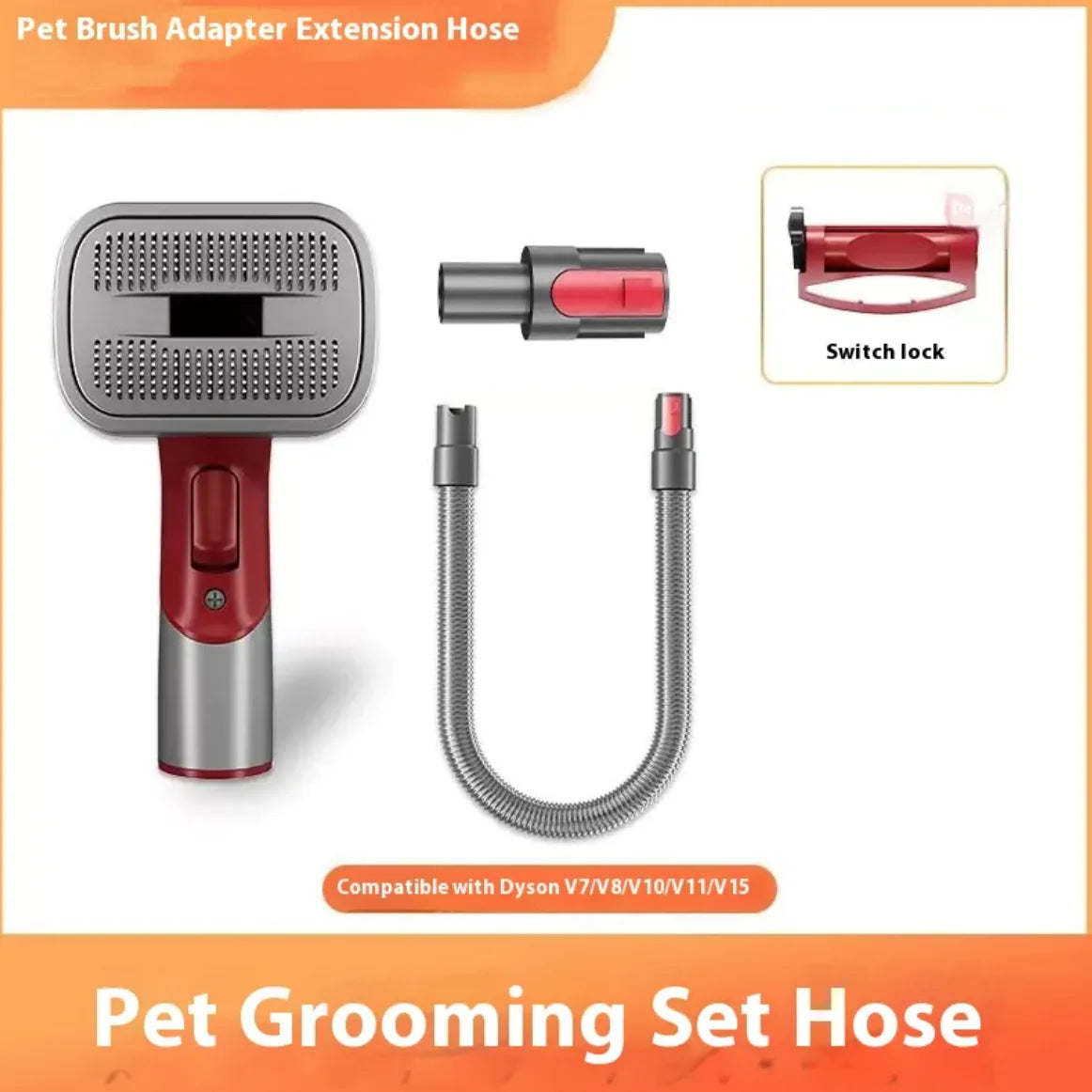 Full Series Pet Shaver Comb Kit with Hair Suction Head – Professional Grooming Set for Dogs & Cats