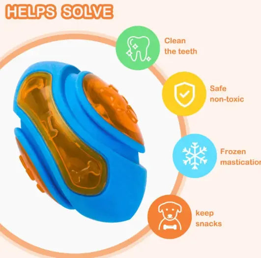 🐾 Explosive Rubber Rugby Sounding Toy Ball – Tough, Fun & Floating!