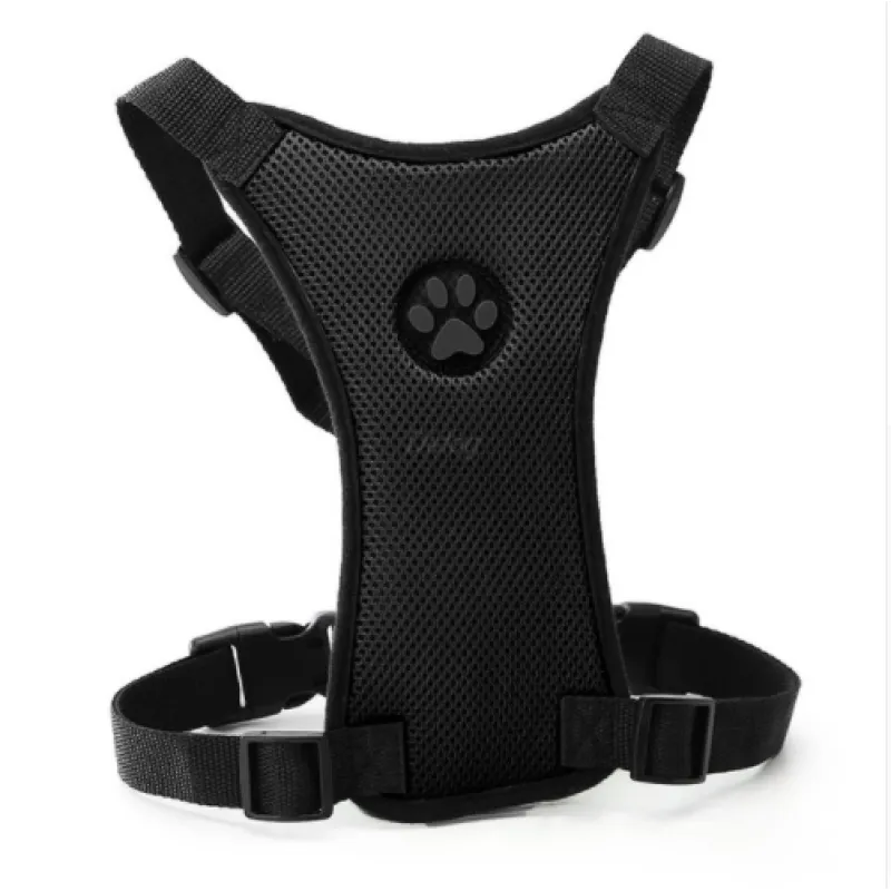 Breathable Dog Harness – Adjustable Mesh Chest Strap for Walks & Car Safety