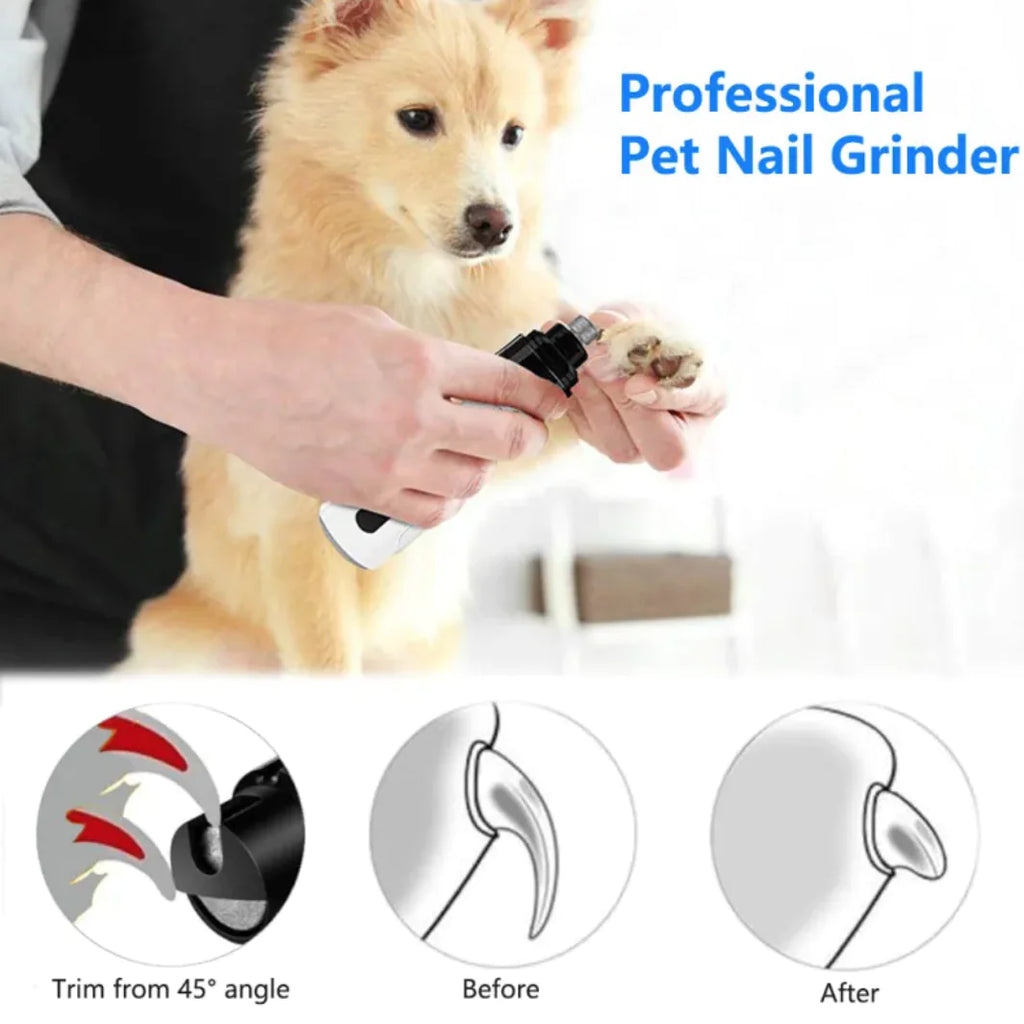 🐾 Electric Pet Nail Grinder – Quiet, Safe & Pain-Free Grooming