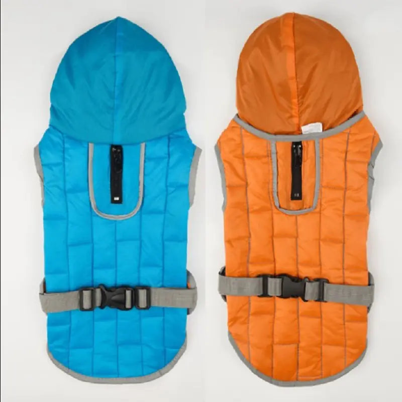 Waterproof Reversible Plaid Dog Jacket – Stylish Winter Comfort for Dogs