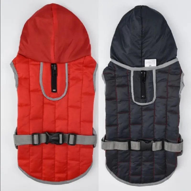 Waterproof Reversible Plaid Dog Jacket – Stylish Winter Comfort for Dogs