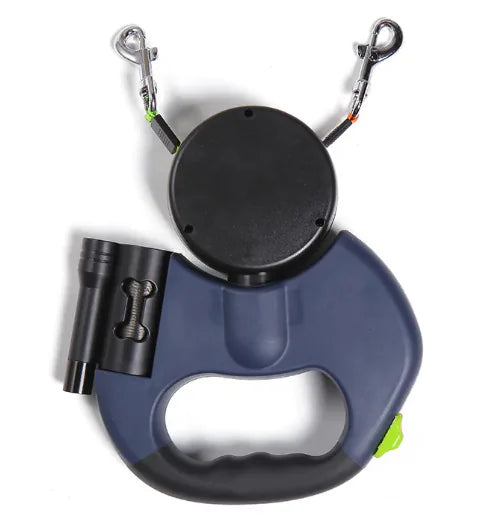 🐕 LumaLead™ Dual Retractable Dog Leash