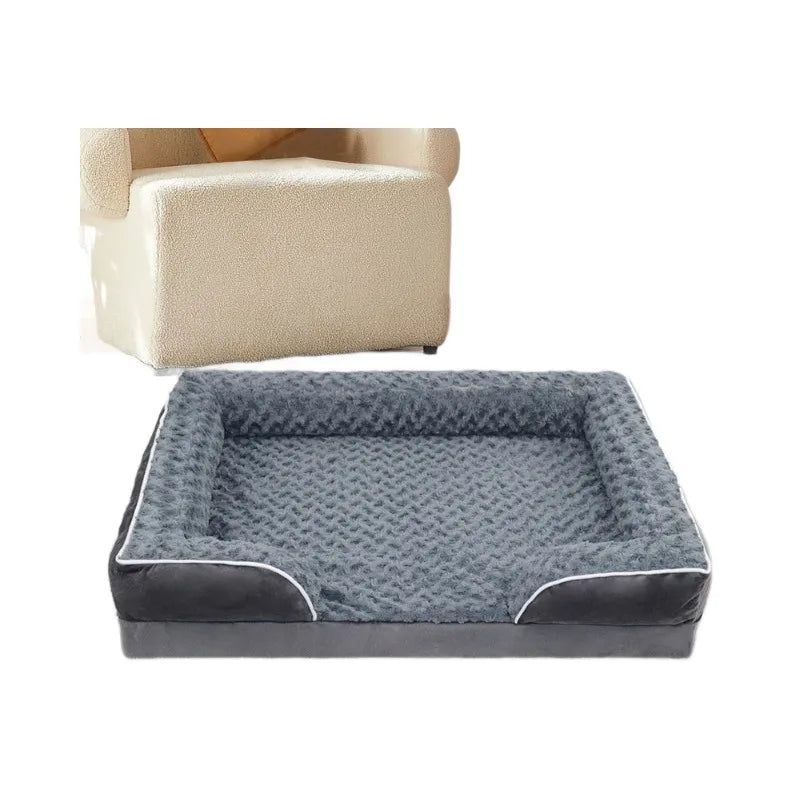 Waterproof Fabric Pet Bed – Removable & Washable Orthopedic Cushion for Dogs and Cats