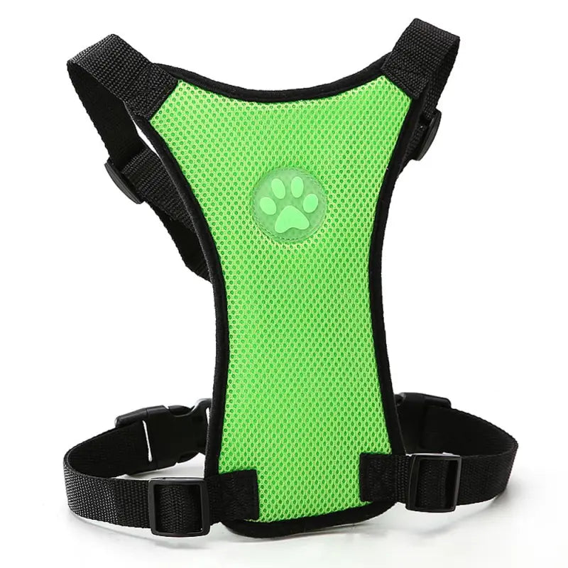 Breathable Dog Harness – Adjustable Mesh Chest Strap for Walks & Car Safety