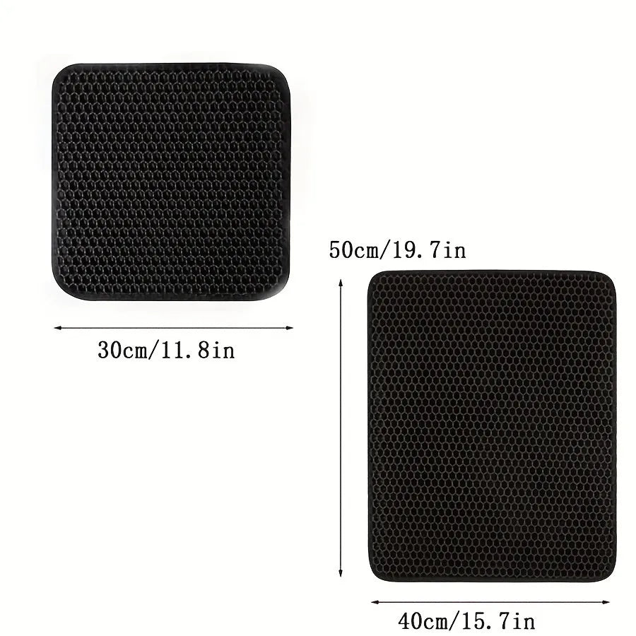 EVA Double-Layer Cat Litter Mat – Waterproof, Non-Slip & Easy to Clean
