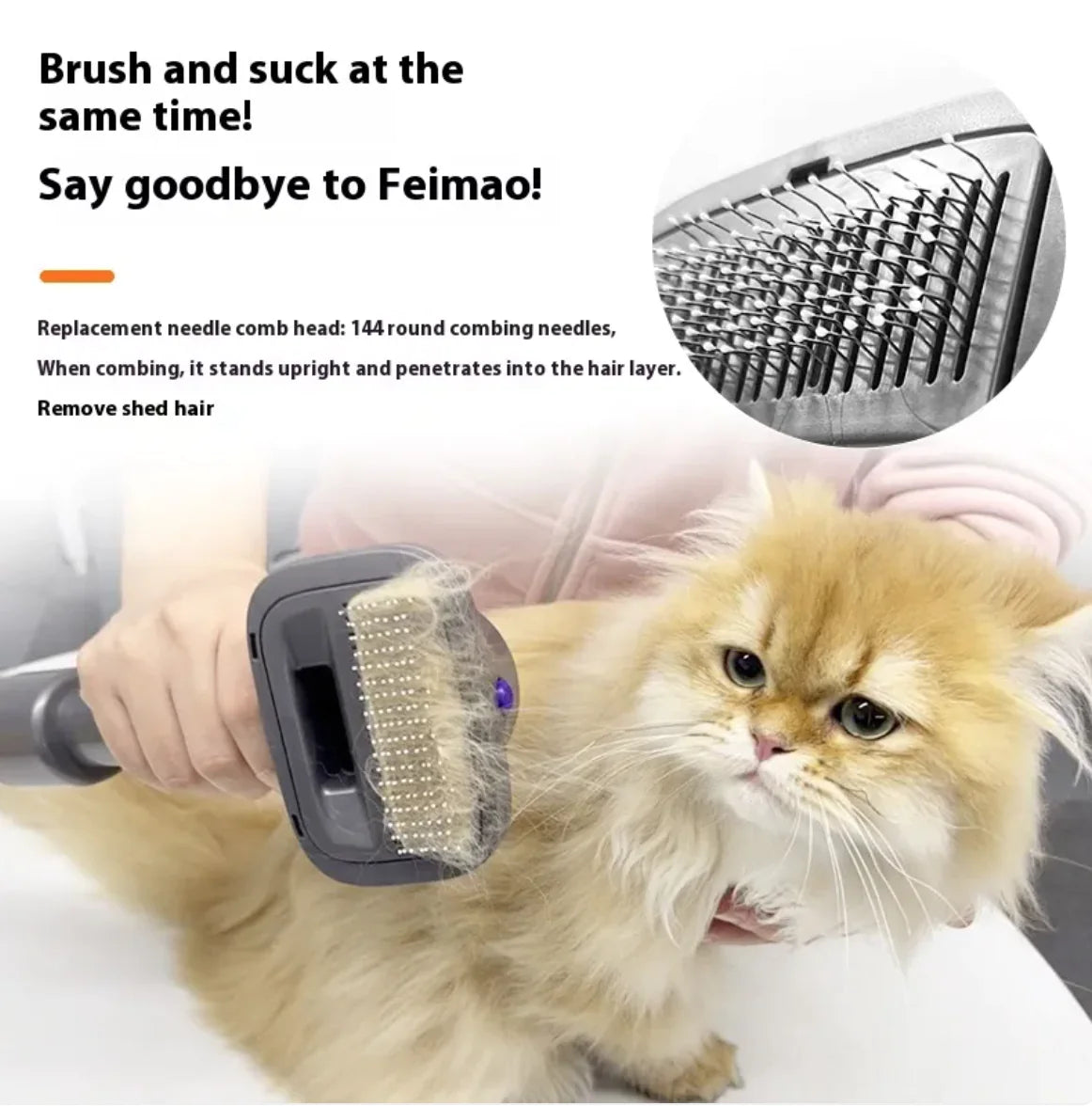 Full Series Pet Shaver Comb Kit with Hair Suction Head – Professional Grooming Set for Dogs & Cats