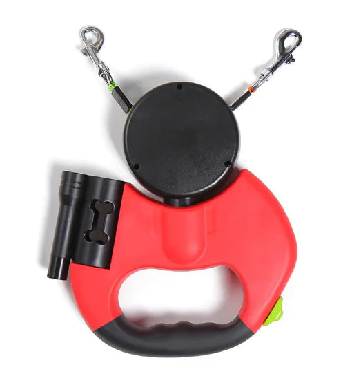 🐕 LumaLead™ Dual Retractable Dog Leash