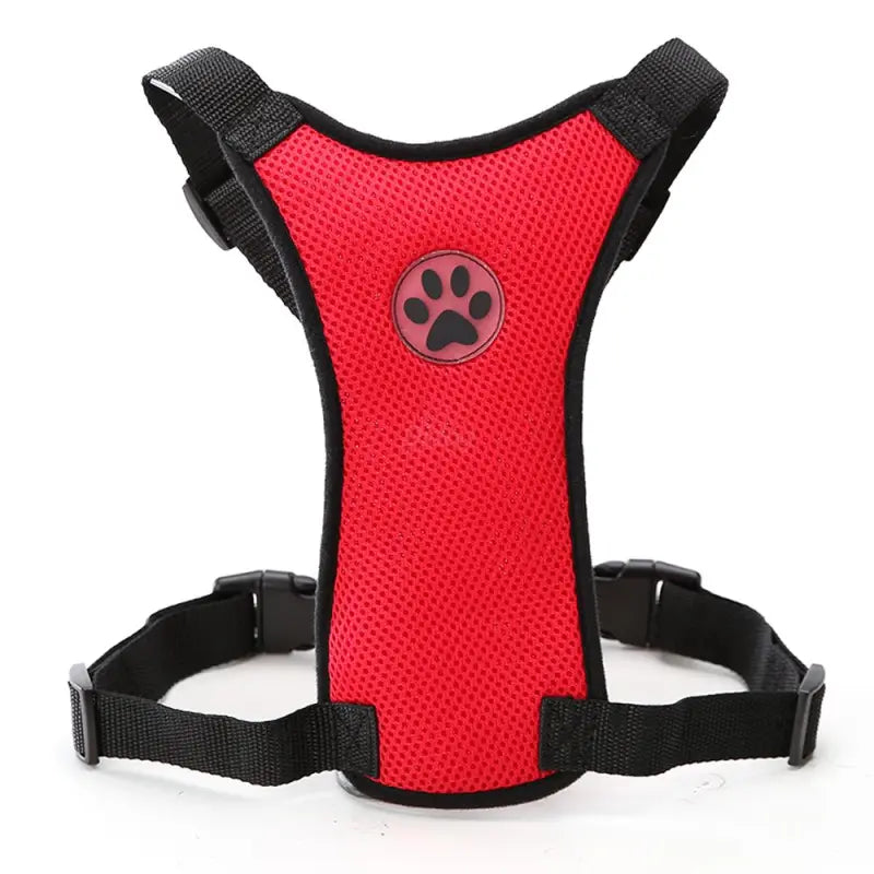 Breathable Dog Harness – Adjustable Mesh Chest Strap for Walks & Car Safety