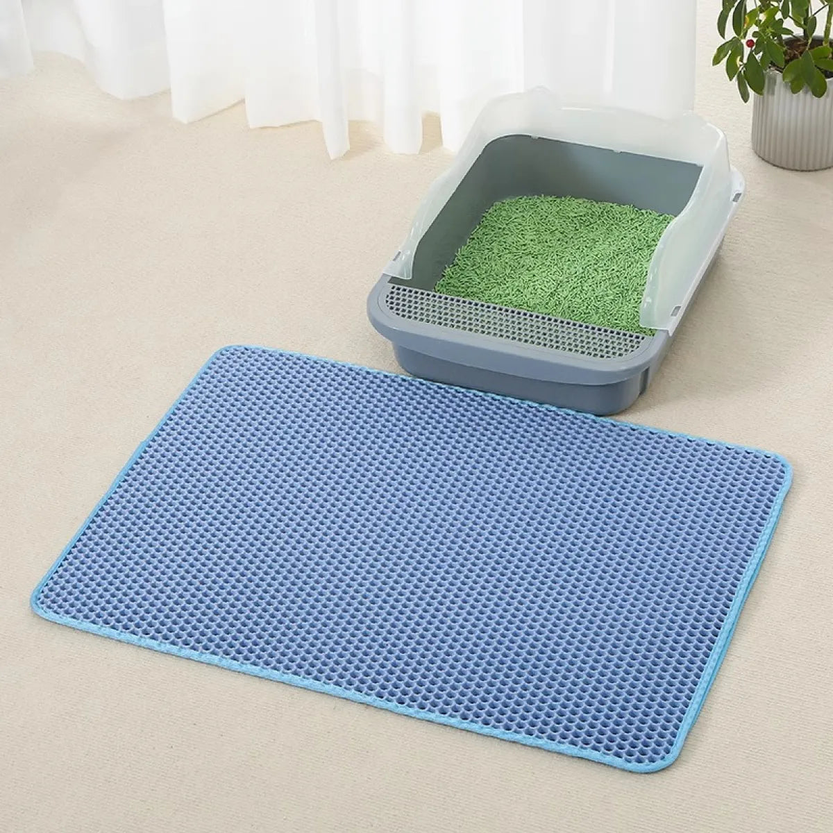 EVA Double-Layer Cat Litter Mat – Waterproof, Non-Slip & Easy to Clean