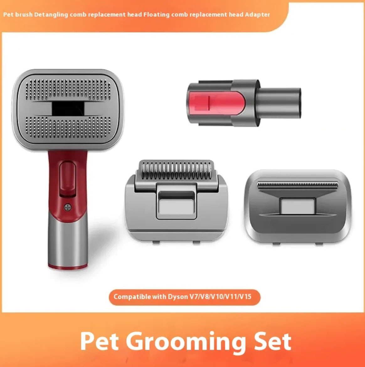 Full Series Pet Shaver Comb Kit with Hair Suction Head – Professional Grooming Set for Dogs & Cats