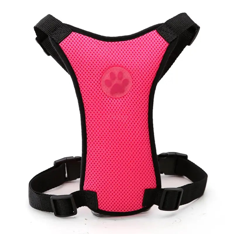 Breathable Dog Harness – Adjustable Mesh Chest Strap for Walks & Car Safety